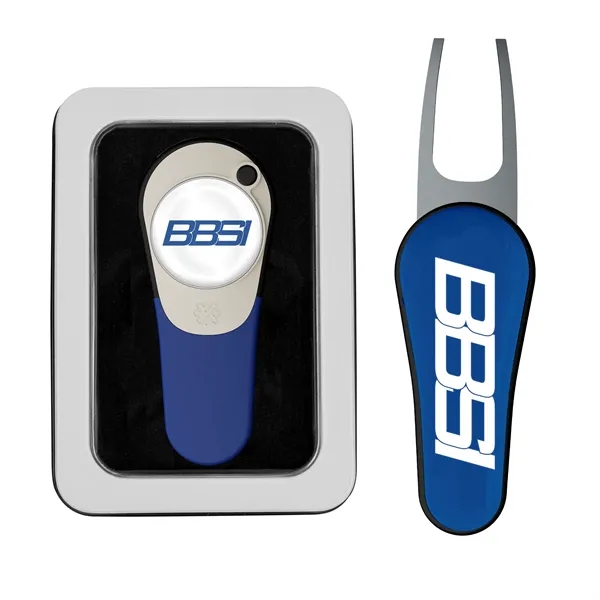 Golf divot tool with removable ball market and poly dome imprint... from ASI 52263 EMT