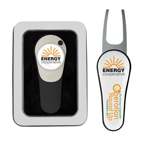 Golf divot tool with removable ball market and poly dome imprint... from ASI 52263 EMT