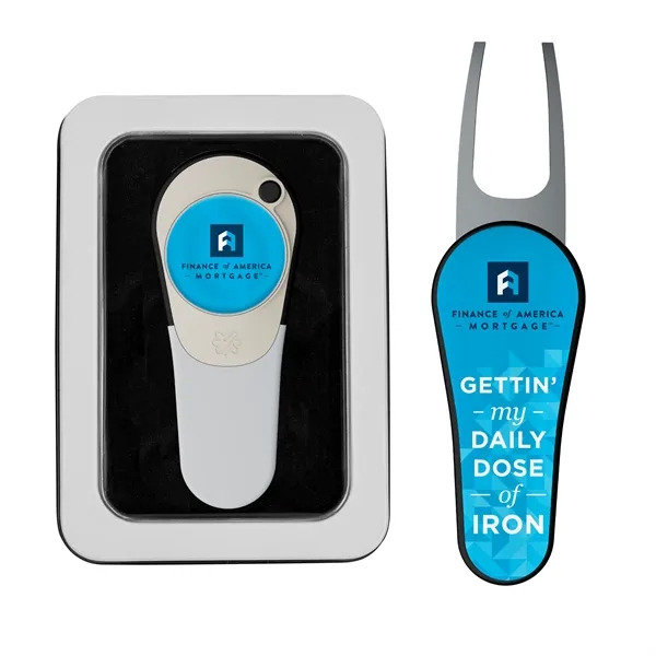 Golf divot tool with removable ball market and poly dome imprint... from ASI 52263 EMT