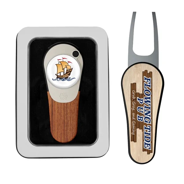 Golf divot tool with removable ball market and poly dome imprint... from ASI 52263 EMT