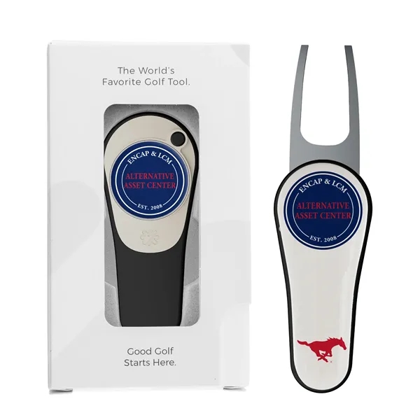 Golf divot repair tool and ball marker in gift box.... from ASI 52263 EMT