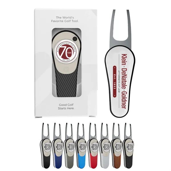 Golf divot repair tool and ball marker in gift box.... from ASI 52263 EMT