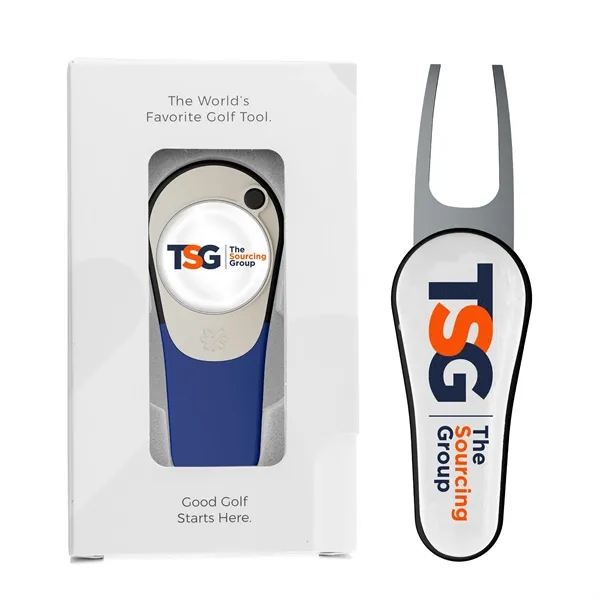 Golf divot repair tool and ball marker in gift box.... from ASI 52263 EMT