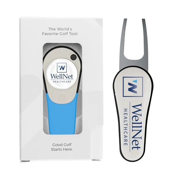 Golf divot repair tool and ball marker in gift box.... from ASI 52263 EMT