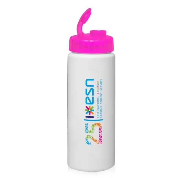 32 oz. HDPE plastic water bottle with sipper lid and wide... from ASI 39552 BEL Promo