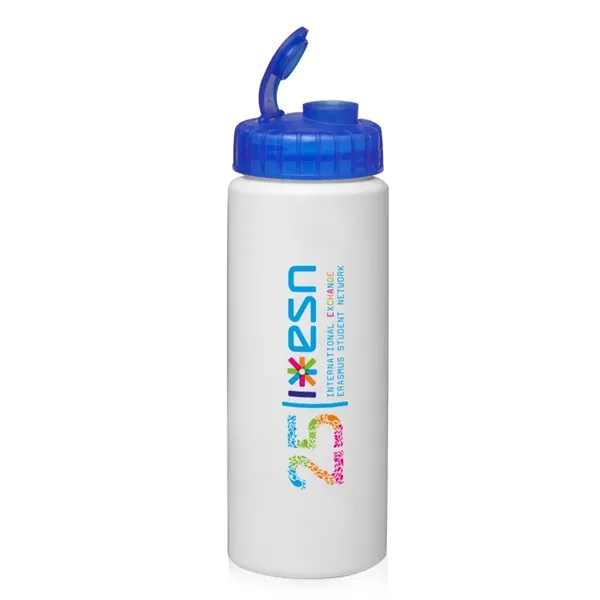 32 oz. HDPE plastic water bottle with sipper lid and wide... from ASI 39552 BEL Promo