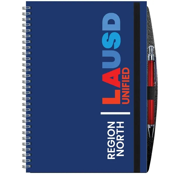 Hybrid 14-month planner and journal in one with a full color... from ASI 50873 Drum-Line