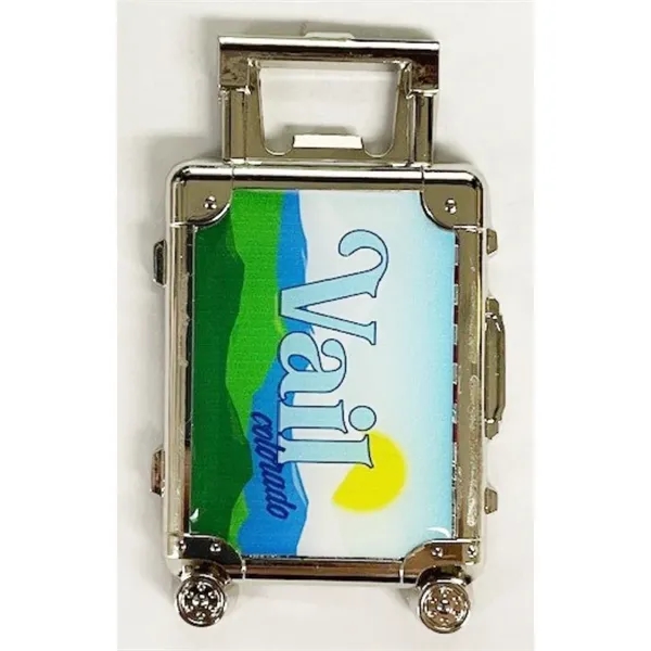 Suitcase Shaped Bottle Opener Magnet... from ASI 40610 Perry Blackburne Inc