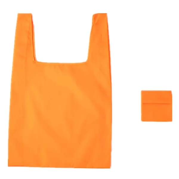 210T foldable and reusable polyester shopping tote bag + 1 color... from ASI 37218 Athena Promo (tm)