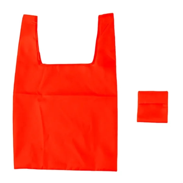 210T foldable and reusable polyester shopping tote bag + 1 color... from ASI 37218 Athena Promo (tm)