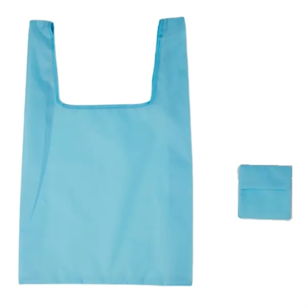 210T foldable and reusable polyester shopping tote bag + 1 color... from ASI 37218 Athena Promo (tm)