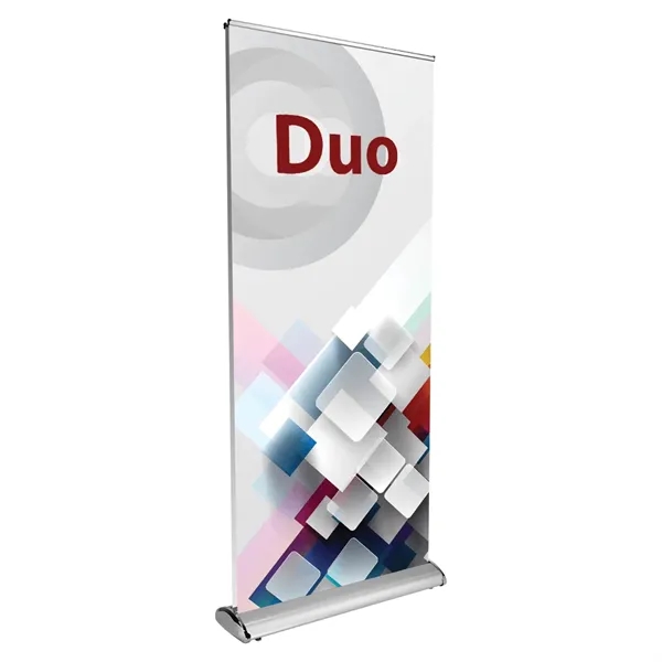 33" dual retractable banner machine with premium vinyl banner.... from ASI 68190 Lungsal / Lungsal