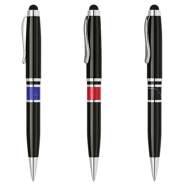 Brass twist ballpoint pen with touchscreen stylus.... from ASI 31517 Admart Products / Admart Line