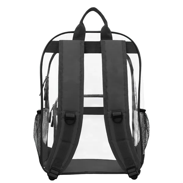 13"W x 18"H x 5"G Clear PVC backpack with a main... from ASI 37980 Bagworld