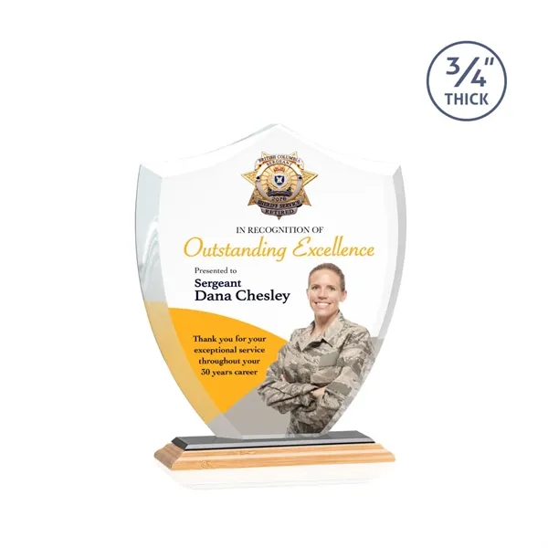The Scudo Shield VividPrint™ Award signifies protection, authority, and stability.... from ASI 84592 St Regis Group / St Regis