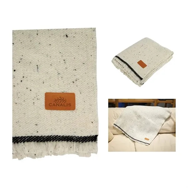 La Cruces Woven Linework Throw Blanket... from ASI 67866 Logomark/Valumark