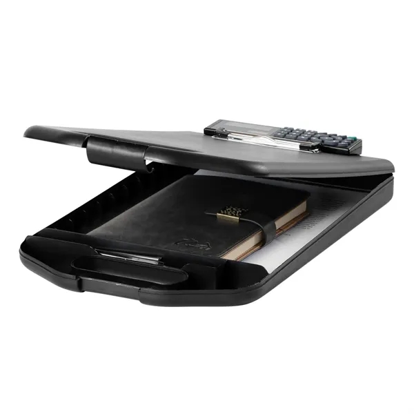 The CalcuMate storage clipboard features a calculator, large storage, ergonomic handle,... from ASI 64845 Kin Image Inc / Himmers International Inc. DBA Kin Image Inc