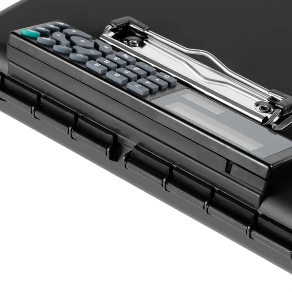 The CalcuMate storage clipboard features a calculator, large storage, ergonomic handle,... from ASI 64845 Kin Image Inc / Himmers International Inc. DBA Kin Image Inc