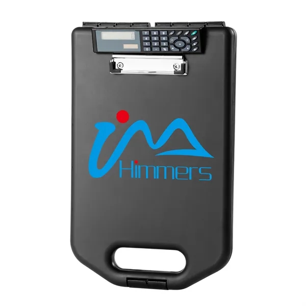 The CalcuMate storage clipboard features a calculator, large storage, ergonomic handle,... from ASI 64845 Kin Image Inc / Himmers International Inc. DBA Kin Image Inc