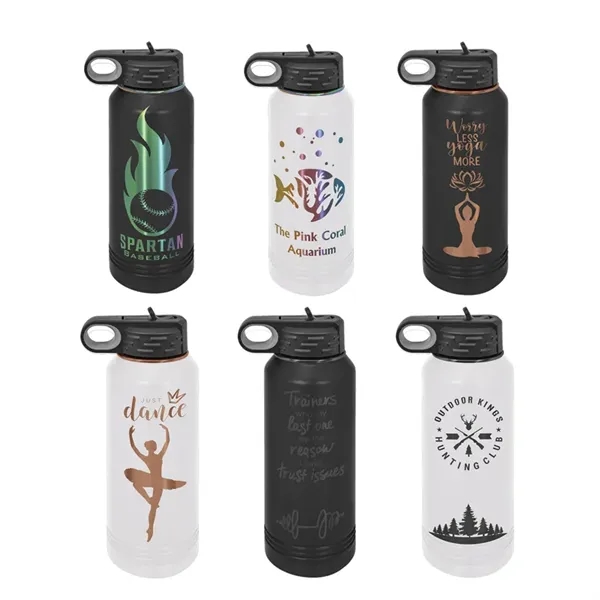 The screw on lid features an easy flip top, soft rubber... from ASI 72657 Active Life Promo / Apres Ski Active Life