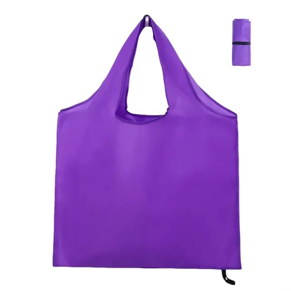210T foldable polyester shopping tote bag + 1 color silkscreen imprint... from ASI 37218 Athena Promo (tm)