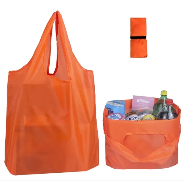 210T foldable polyester shopping tote bag + 1 color silkscreen imprint... from ASI 37218 Athena Promo (tm)