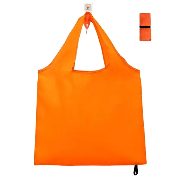 210T foldable polyester shopping tote bag + 1 color silkscreen imprint... from ASI 37218 Athena Promo (tm)