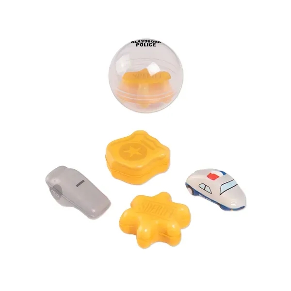 Squishy police set with a whistle, sheriff star, police car, and... from ASI 98360 WOWLine / WOWLine®