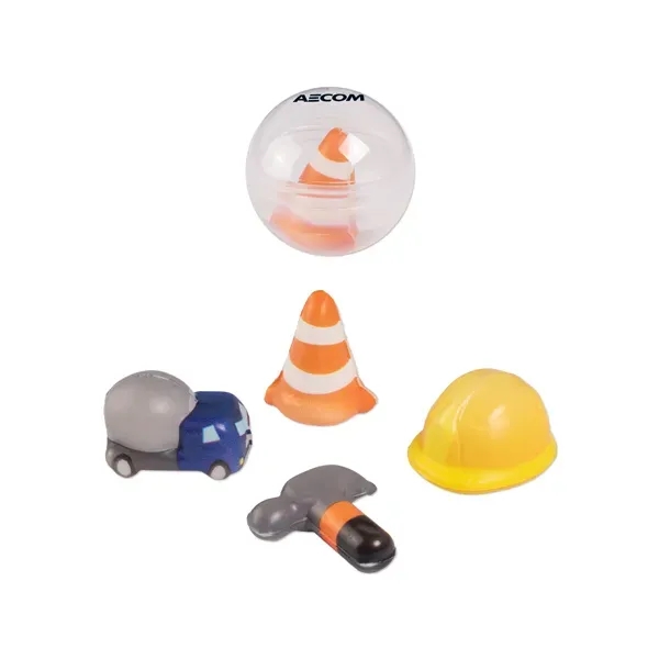 Construction stress reliever set with a cement truck, cone, construction hat,... from ASI 98360 WOWLine / WOWLine®