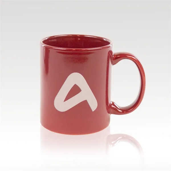 3 Finger C-Handle Mug  11 oz. (Color: Burgundy)... from ASI 93986 Visions/Awardcraft