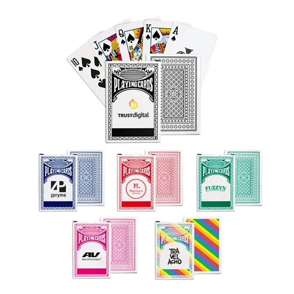 Standard deck of playing cards with one sided imprint on the... from ASI 98360 WOWLine / WOWLine®