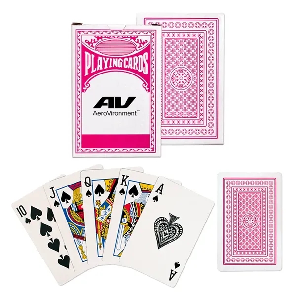 Standard deck of playing cards with one sided imprint on the... from ASI 98360 WOWLine / WOWLine®