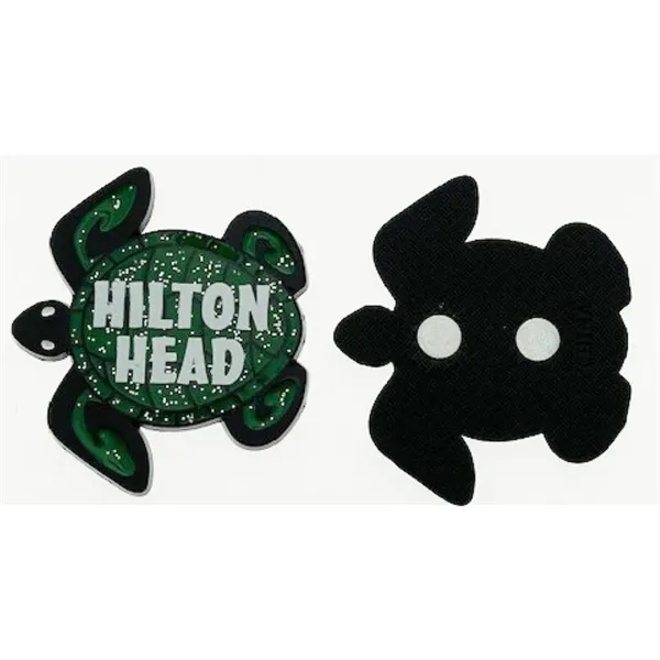 Glitter Turtle Magnet made from zinc alloy and plated in black.... from ASI 40610 Perry Blackburne Inc