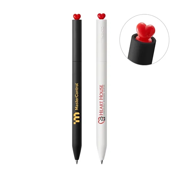 Kaco Gel Pen with Twist Action Heart Top... from ASI 31517 Admart Products / Admart Line