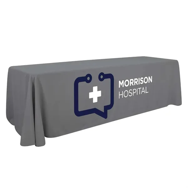 8' economy table throw made of polyester poplin with 3 sides,... from ASI 87188 Showdown Displays