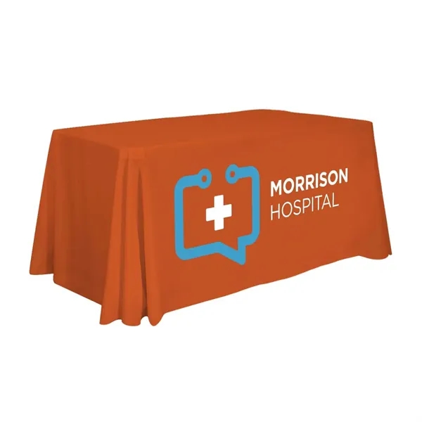 4' economy table throw made of polyester poplin with 3 sides,... from ASI 87188 Showdown Displays