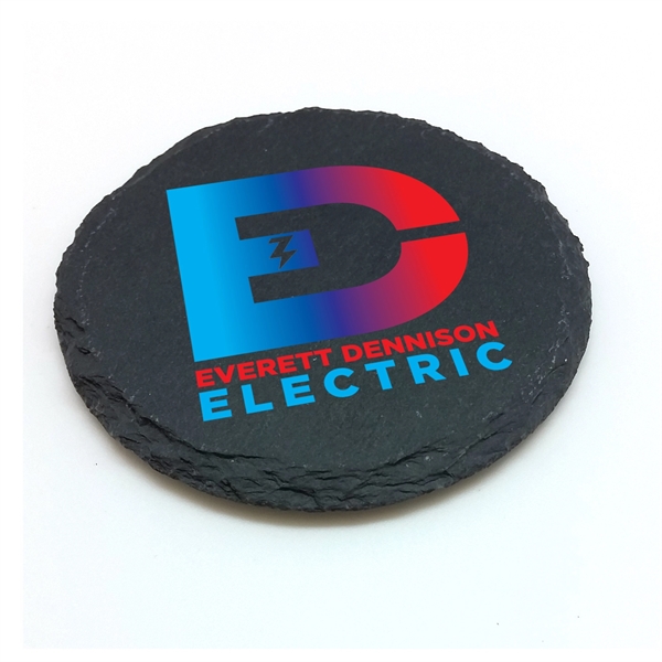 4" x 4" slate coasters with beveled edges and felt tabs... from ASI 72521 Morris Magnets / Laser Cuts