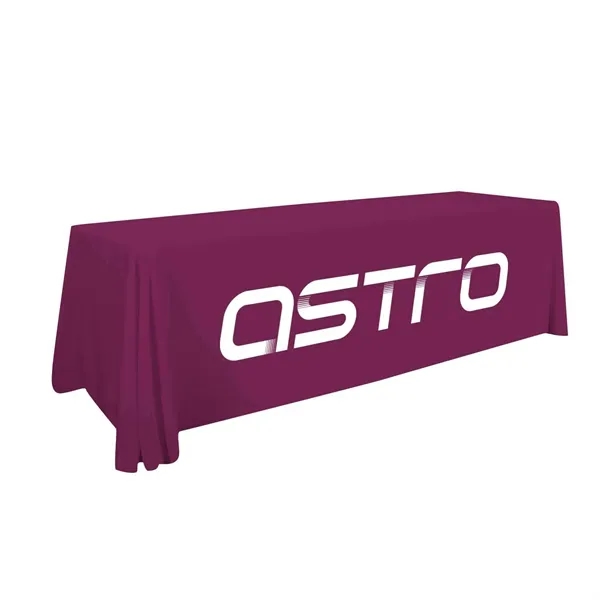 8' polyester table throws with 4 sides, draped corners and a... from ASI 87188 Showdown Displays