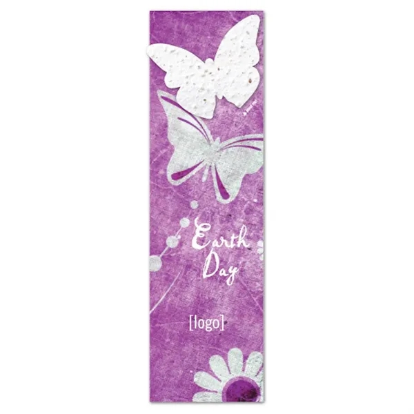 Recycled cardstock bookmark with plantable shape.... from ASI 40646 Bloomin Promotions / Bloomin' Promotions™