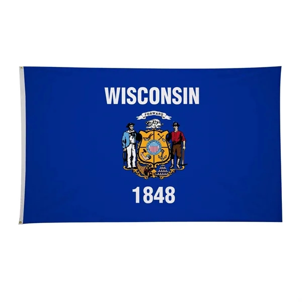 6' x 10' state flag made of nylon with a snow-white... from ASI 87188 Showdown Displays