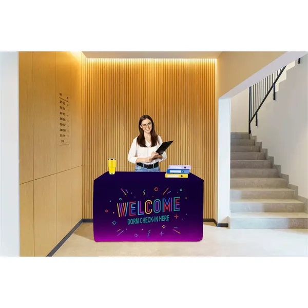 Polyester poplin convertible table throw for 4' and 6' tables.... from ASI 87188 Showdown Displays