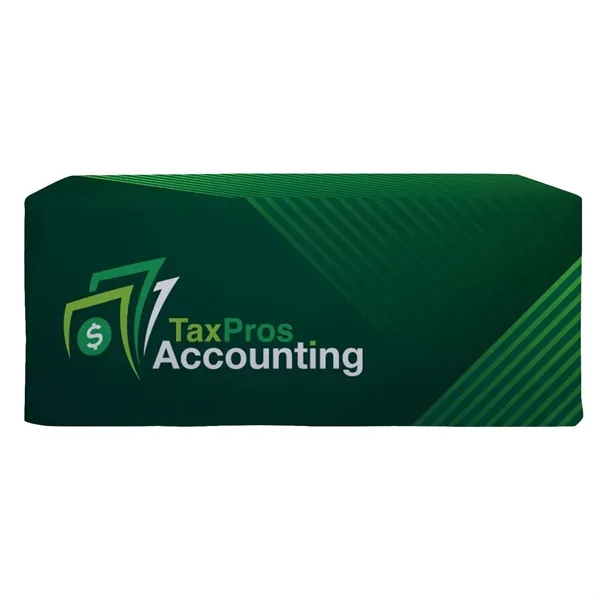 6' fitted table throw made of polyester poplin with 4 sided... from ASI 87188 Showdown Displays