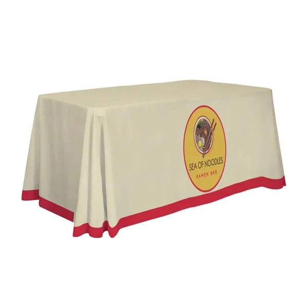 4' standard table throw made of polyester with 4 sides, draped... from ASI 87188 Showdown Displays