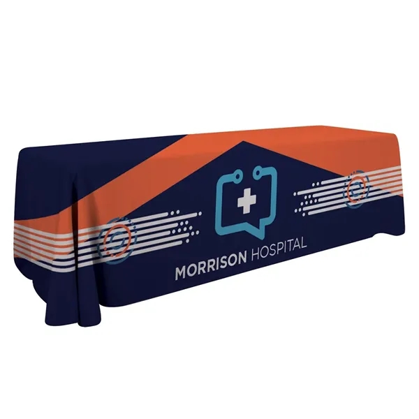8' economy table throw made of polyester poplin with 3 sides,... from ASI 87188 Showdown Displays