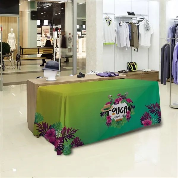 6' economy table throw made of polyester poplin with 3 sides,... from ASI 87188 Showdown Displays