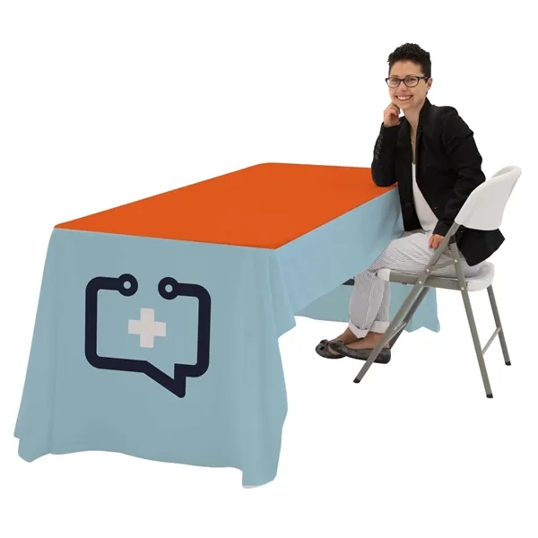 6' economy table throw made of polyester poplin with 3 sides,... from ASI 87188 Showdown Displays