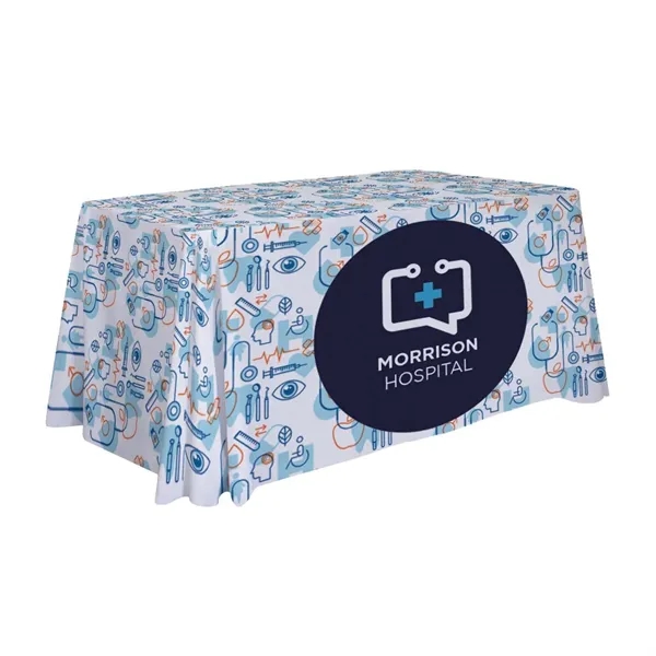 4' economy table throw made of polyester poplin with 3 sides,... from ASI 87188 Showdown Displays