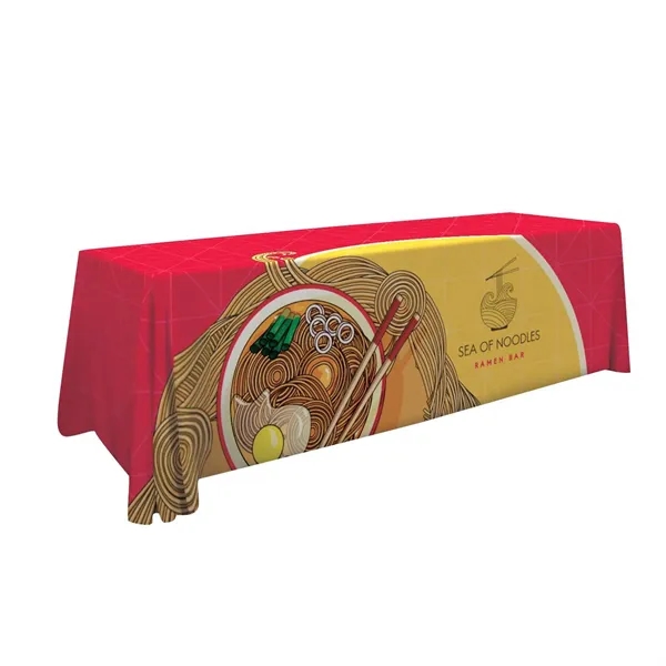 8' standard table throw made of polyester with 4 sides, draped... from ASI 87188 Showdown Displays