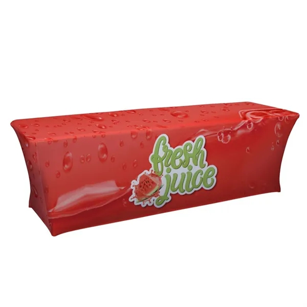 8' table throw made of two-way stretch fabric with 4 sides... from ASI 87188 Showdown Displays