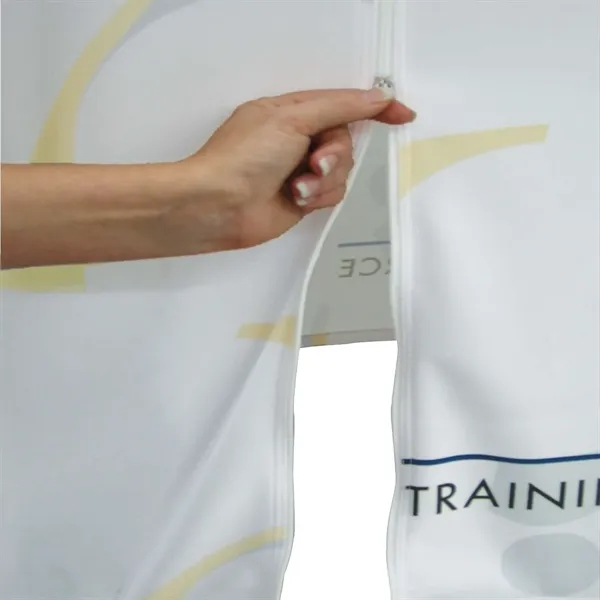 8' table throw made of two-way stretch fabric with 4 sides... from ASI 87188 Showdown Displays